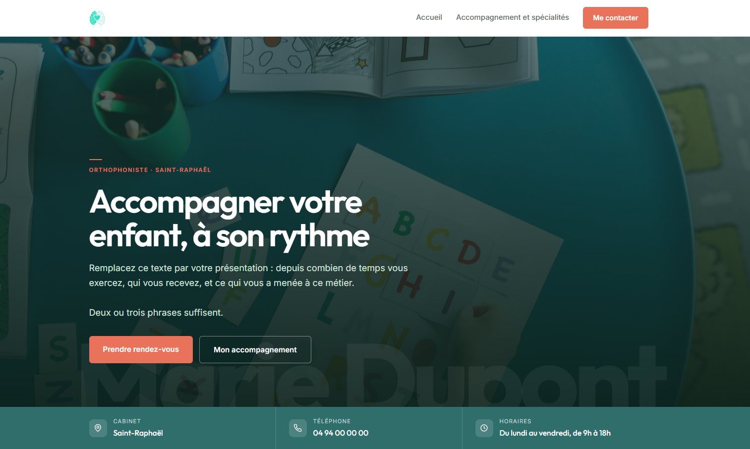 Page d'accueil