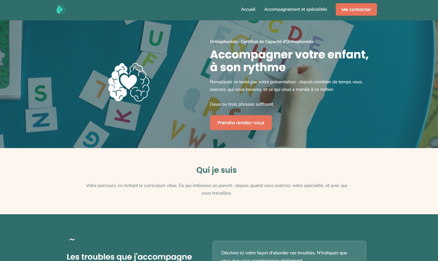 Site Boost+ au style Sobre